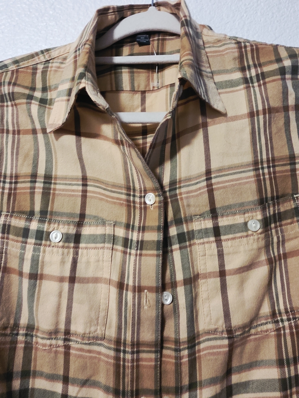 Ralph Lauren Plaid Button-Down in Beige, Olive & Brown - Picture 2 of 7
